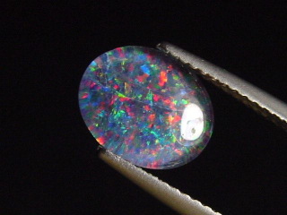 Opal / Edelopal 10 x 8 mm Oval Cabochon Triplette - Australien
