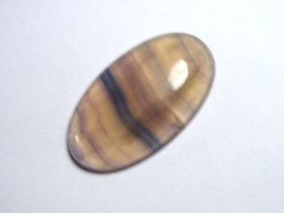 Preview: Fluorit 41,35 Ct. bunt gebändert Oval Cabochon