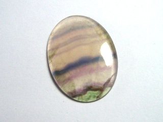 Fluorite 23,92 Ct. multicolor banded cabochon