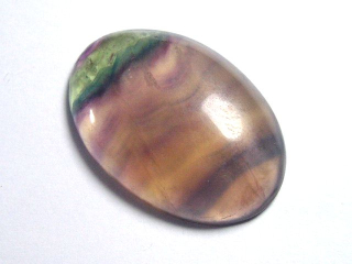 Fluorite 51,73 Ct. multicolor banded cabochon