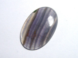 Preview: Farbwechsel Fluorit 15,15 Ct. grün zu violett Oval Cabochon