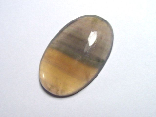 Fluorit 45,06 Ct. bunt gebändert Oval Cabochon