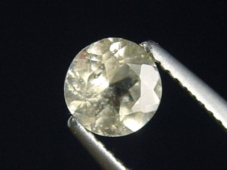 Topas 1,21 Ct. Rund facettiert - Schneckenstein, Sachsen, Deutschland