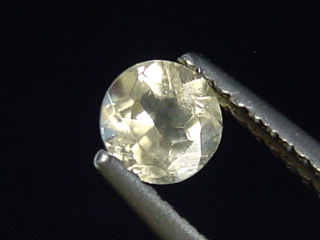 Preview: Topas 0,59 Ct. Rund facettiert - Schneckenstein, Sachsen, Deutschland