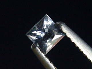 Saphir stahlblau 0,30 Ct. Naturfarbe Carree Tansania