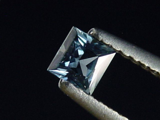 Saphir blau 0,32 Ct. Naturfarbe Carree Tansania