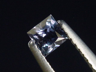 Saphir blau 0,32 Ct. Naturfarbe Carree Tansania