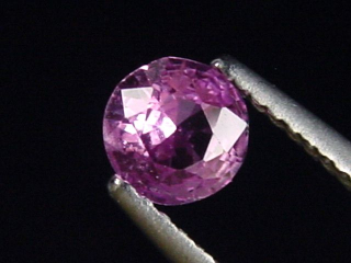 Saphir rosa 0,62 Ct. Naturfarbe Rund Tansania