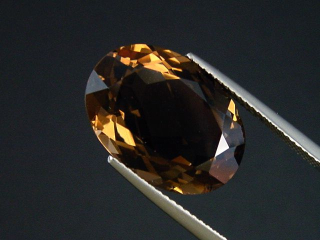 Preview: Rauchquarz 11,45 Ct. Oval 18 x 13 mm Brasilien