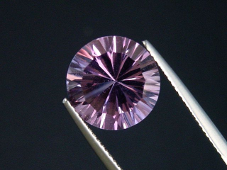 Amethyst 5,32 Ct. Rund Konkavschliff 12 mm Brasilien
