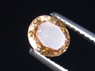 Preview: Hessonit Granat 0,85 Ct. Oval 6,5 x 5,5 mm Tansania