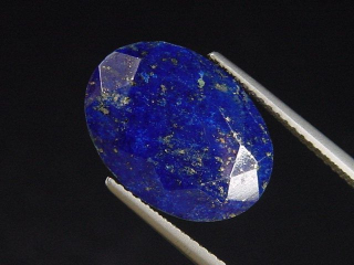 Preview: Lapislazuli 7,15 Ct. Oval facettiert 16 x 12 mm