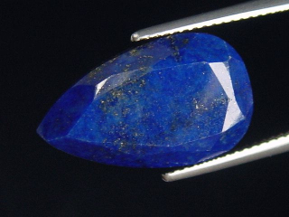 Preview: Lapislazuli 10,13 Ct. Tropfen facettiert 18,5 x 11 mm