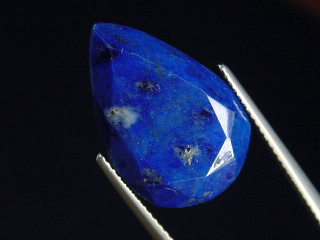 Lapislazuli 13,16 Ct. Tropfen facettiert 20 x 13 mm