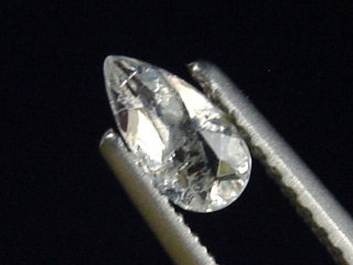 Preview: Sanidin 0,30 Ct. Tropfen facettiert - Volkesfeld, Eifel, Deutschland