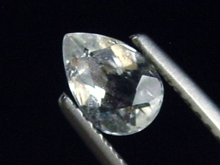 Preview: Sanidin 0,44 Ct. Tropfen facettiert - Volkesfeld, Eifel, Deutschland