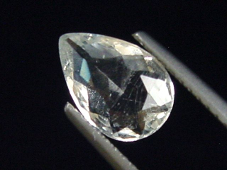 Preview: Sanidin 1,00 Ct. Tropfen facettiert - Volkesfeld, Eifel, Deutschland