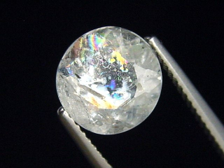 Sanidin 2,03 Ct. Rund facettiert - Volkesfeld, Eifel, Deutschland