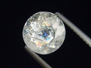Preview: Sanidin 2,03 Ct. Rund facettiert - Volkesfeld, Eifel, Deutschland
