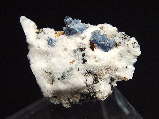 Benitoit mit Neptunit Stufe 17 mm - San Benito Co., Kalifornien, USA