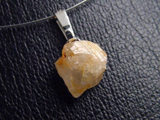 Phenakit Kristall Anhänger 925 Silber 10 mm - Piracicaba, Minas Gerais, Brasilien