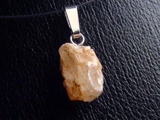 Phenakit Kristall Anhänger 12,5 mm 925 Silber - Piracicaba, Minas Gerais, Brasilien