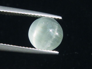 Aquamarine double cat's eye 3,02 Ct. cabochon Brazil