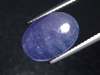 Preview: Tansanit 7,18 Ct. violett 13 x 9 mm Oval Cabochon