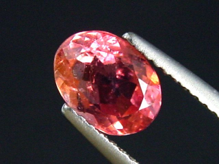 Turmalin 1,54 Ct. zweifarbig Rosa und Padparadscha Oval Brasilien