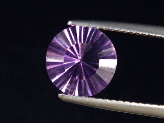 Amethyst 2,15 Ct. Rund Konkavschliff 9 mm Brasilien