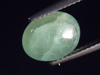 Preview: Grandidierit 3,18 Ct. selten Oval Cabochon Andrahomana, Madag. B-Qualität