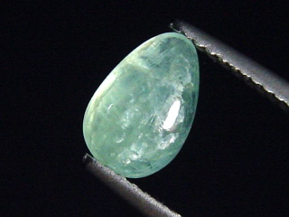 Grandidierit 1,49 Ct. selten Tropfen Cabochon Andrahomana, Madag.