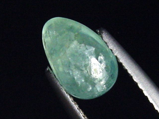 Preview: Grandidierit 1,49 Ct. selten Tropfen Cabochon Andrahomana, Madag.