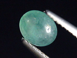 Preview: Grandidierit 0,70 Ct. selten Oval Cabochon Andrahomana, Madag.