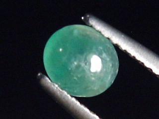 Preview: Grandidierit 0,74 Ct. selten Oval Cabochon Andrahomana, Madag.