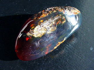 Blauer Bernstein 31,28 Gramm - 6,7 cm Sumatra, Indonesien
