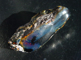 Blauer Bernstein 30,88 Gramm - 7,5 cm Sumatra, Indonesien