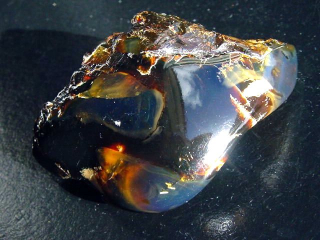 Blauer Bernstein 23,42 Gramm - 6,3 cm Sumatra, Indonesien