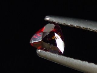 Rutile 0,28 Ct. rust red faceted - Minas Gerais, Brazil B-quality