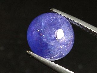 Tanzanite 7,00 Ct. - violet - 10 mm round cabochon
