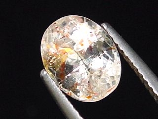 Quarz mit Hämatit 2,54 Ct. natürliche Konfetti Einschlüsse