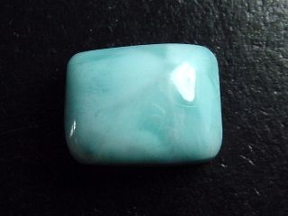 Larimar 18,11 Ct. rectangle cabochon - Dominic. Republic