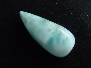 Larimar 11,30 Ct. pear cabochon - Dominic. Republic