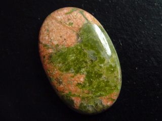 Unakite 34,89 Ct. oval cabochon