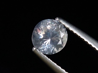 Cordierite colorless 0,71 Ct. rare round Sri Lanka
