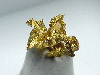 Gold crystalline 5,5 mm - Brusson, Val d'Aosta, Italy