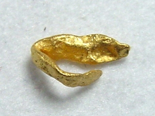 Gold nugget 6 mm - Kaareoja, Lappia, Finland