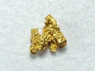 Gold nugget 4 mm - Ruihtu-Äytsi, Lappia, Finland