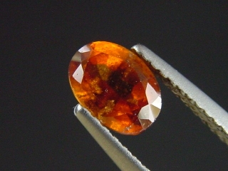Hessonite Garnet 1,26 Ct. oval Tanzania