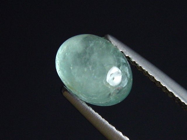 Indigolite / blue Tourmaline 2,18 Ct. oval cabochon Brazil